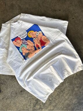 Hanes Beefy T 1993 Cartoon Tee
